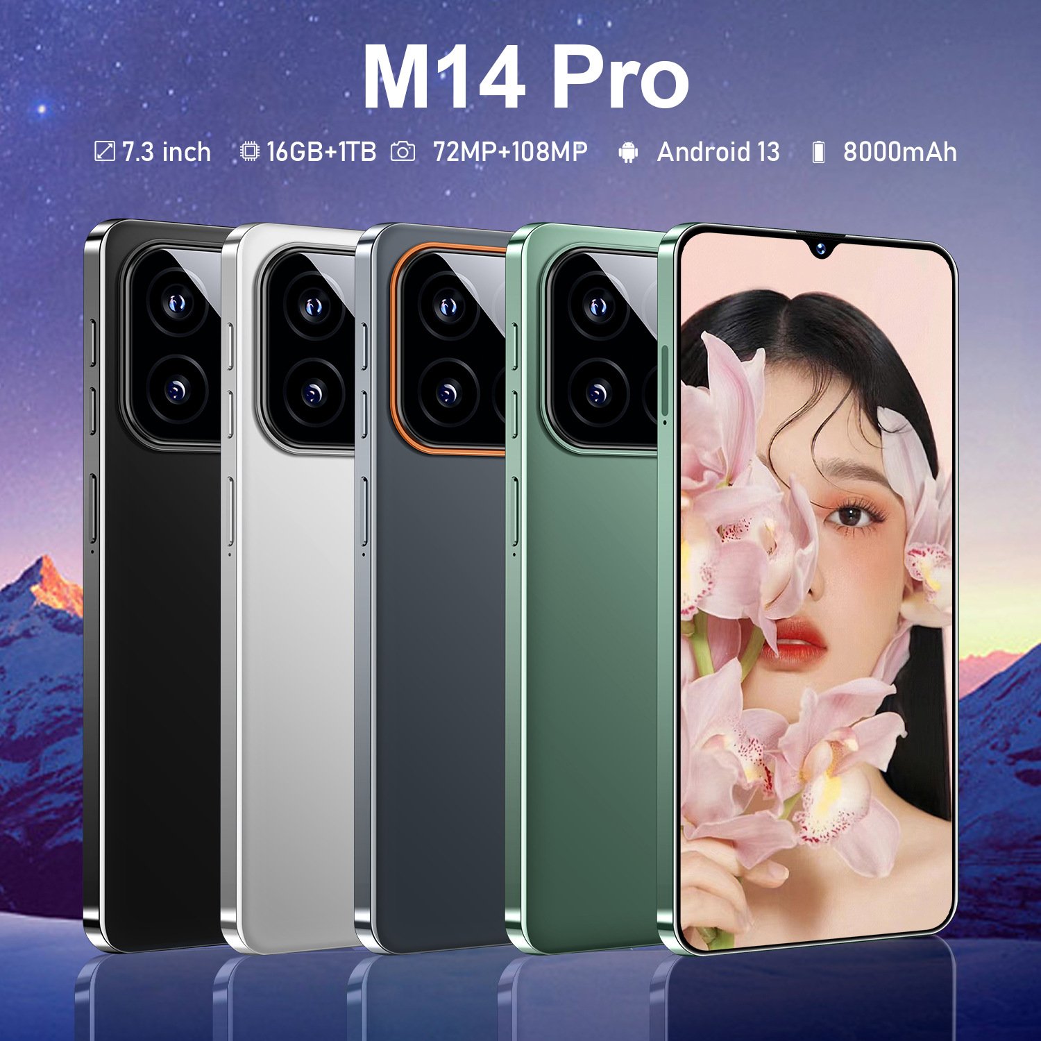 2024 Latest M14 PRO 2 16GB Android Smartphone 3G 4G Network Supported Integrated Mobile Device